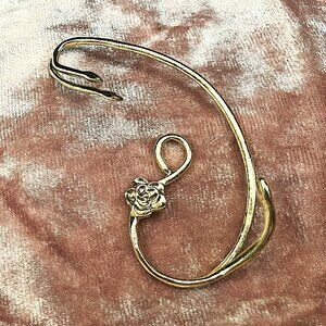 Disney Women's Beauty and the Beast Rose Ear Cuff